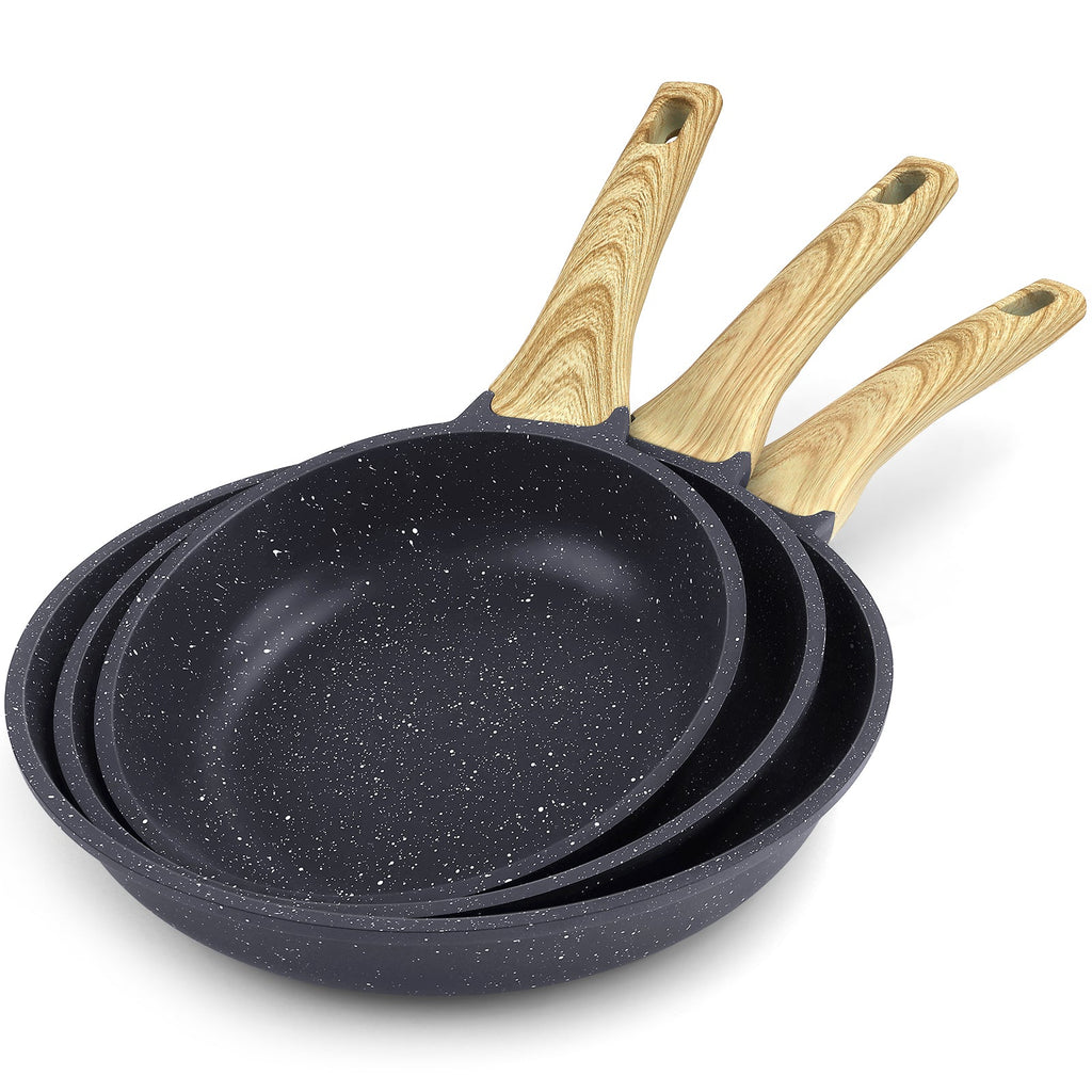 GiPP 14Pcs Nonstick White Granite Pots and Pans Set, PFOS-Free