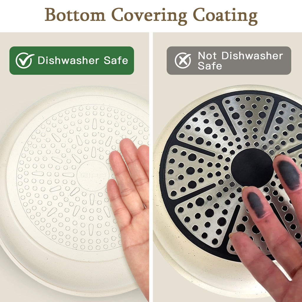 GiPP 7Pcs Nonstick Pots and Pans Set, Detachable Handle, Oven Safe