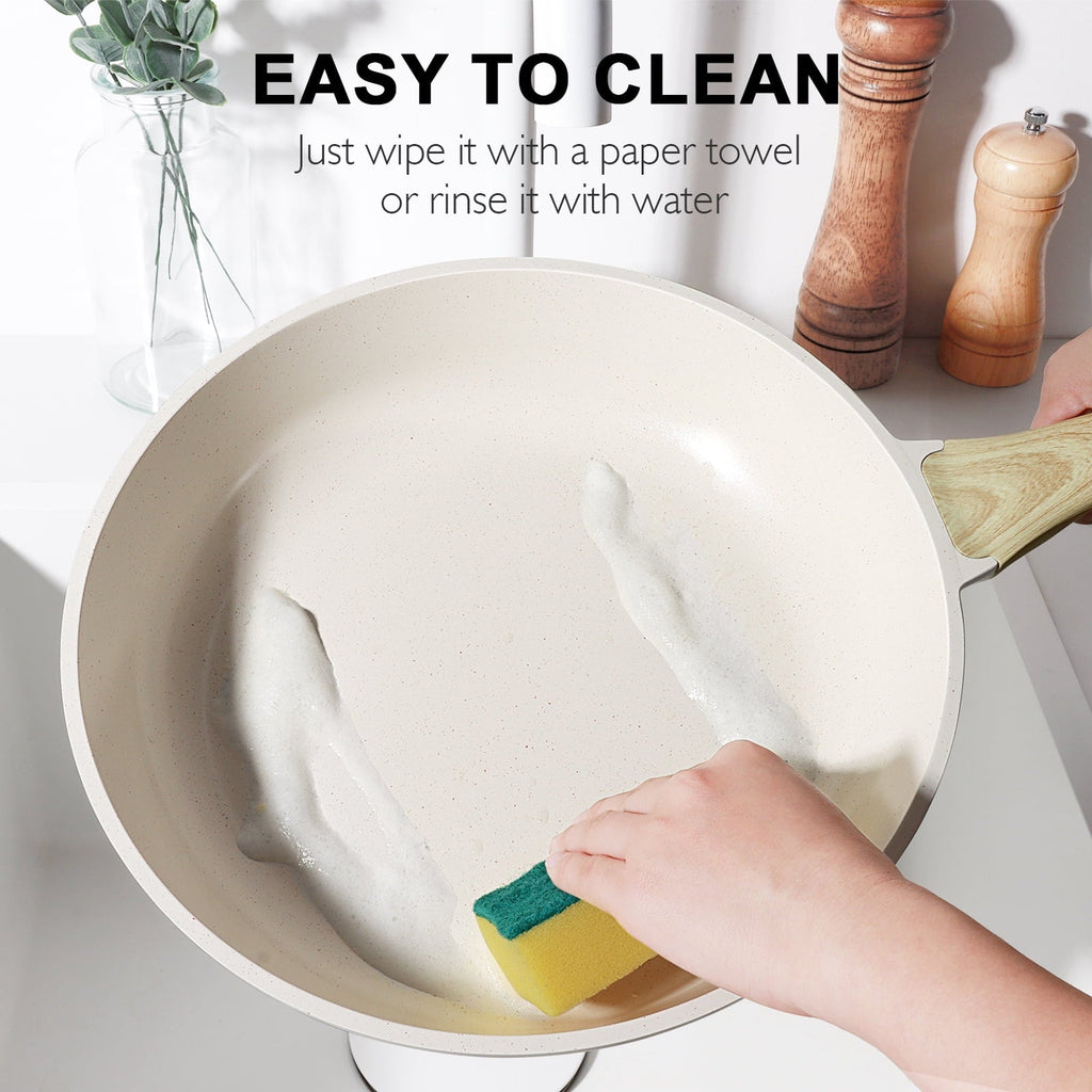 GIPP 21pcs Ceramic Coating Kitchen Cookware Sets,Pots and Pans Set Non stick,Dishwasher Safe Induction Cookware