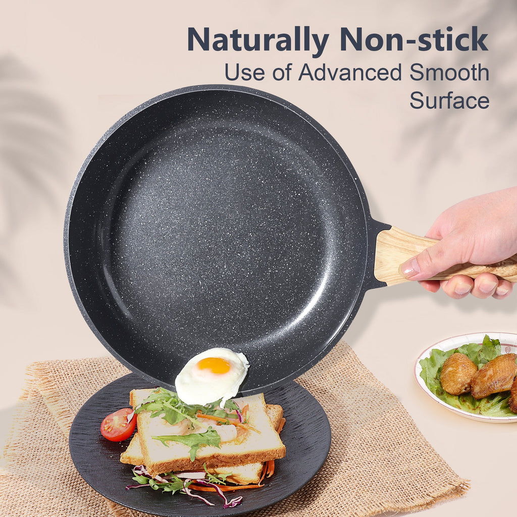 GIPP 22pcs Kitchen Cookware Sets, Ceramic Nonstick Pots and Pans Set,Dishwasher Safe Induction Cookware