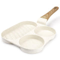 GiPP Egg Frying Pan, Pancake Pan Granite Nonstick 3 Hole Frying Egg Omelette Skillet for Breakfast - GiPP Kitchenware