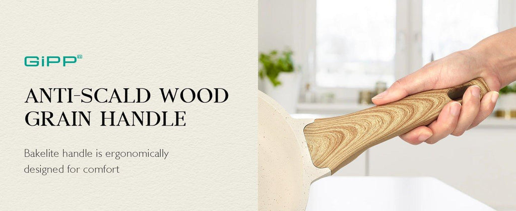 GiPP Pots and Pans Set Non Stick - 10 Pcs White Granite Kitchen Cookware Sets Nonstick Induction Cookware Cooking Pan Set with Frying Pans, Saucepans and Silicone Utensils, PFOS & PFOA Free - GiPP Kitchenware