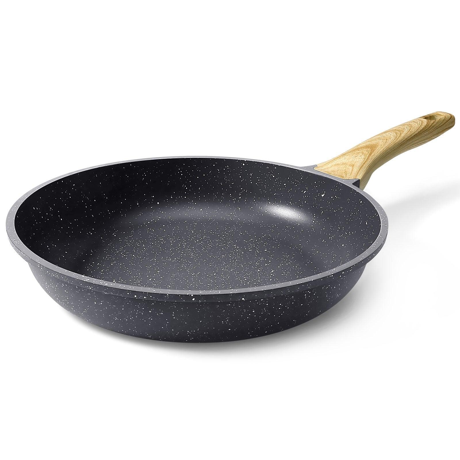 Nonstick Frying Pan Skillet - 8"/9.5"/11" Granite, Heat-Resistant Handle - GiPP Kitchenware